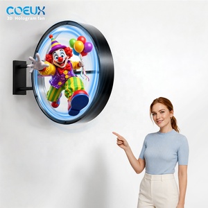 Letrero Publicitario Exterior Redondo con Caja de Luz LED de Doble Cara con Holograma 3D Personalizado para Tiendas y Restaurantes - Product Image 1