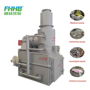 FHHB, venta al por mayor, máquina incineradora médica para Hospital de cadáveres de animales personalizada, incinerador de residuos médicos - Product Image 5