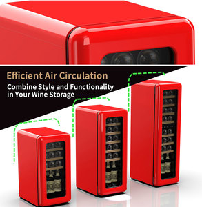 Tủ Lạnh Mini 15 Chai, Tủ Lạnh Trưng Bày, Tủ Lạnh Trữ Rượu Kiểu Cổ Điển, Tủ Lạnh - Product Image 2