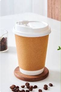 Gobelet à café jetable en papier à double paroi de 12 oz, isotherme, biodégradable, recyclable, imprimé sur mesure, pour café chaud - Product Image 6