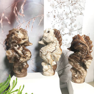 Cristallo naturale all'ingrosso artigianato alla rinfusa cristallo di cristallo ricetta ippocampo intaglio per spirito guarigione souvenir regalo - Product Image 4