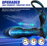 Masseur de prostate masculin en silicone, plug anal intelligent, jouet sexuel, contrôle par application, télécommande, vibration, poussée, rechargeable par USB pour hommes
