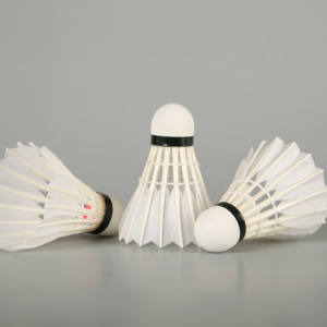 Lingmei Merek Terlaris Harga Murah 10 Model <span class=keywords><strong>Shuttlecock</strong></span> Bulu Angsa untuk Latihan - Product Image 2