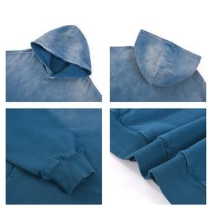 Sudadera con Capucha TKAN540D Personalizada para Mujer, 100% Algodón, Felpa Francesa, 480 GSM, Degradado de Color con Efecto Desgastado, Bordada, Gruesa y Lavada - Product Image 3