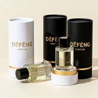 Emballage en tube de papier cartonné pour parfum en cylindre personnalisé, emballage écologique artisanal, boîte en tube de papier pour flacon cosmétique