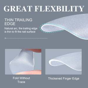15 Tailles d'Extensions d'Ongles en Gel Souple Courtes - Embouts d'Ongles Transparents Ultra Fins et Flexibles pour les Amateurs d'Ongles Courts - Product Image 3