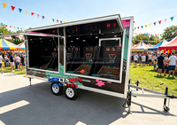 Remorque de basketball mobile multifonctionnelle, remorque alimentaire, camion de jeux pour fêtes d'enfants, remorque avec panier de basketball
