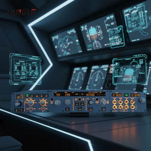 <span class=keywords><strong>Cockpit</strong></span> de simulation de course confortable Airbus A320 avec commande EFIS gauche, module de fréquence lumineuse FCU pour jeu de vol simulé, <span class=keywords><strong>cockpit</strong></span> de course - Product Image 2