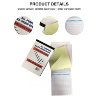 Carnet de commandes autocopiantes 2 feuillets, 50 jeux, copie duplicata, format moyen