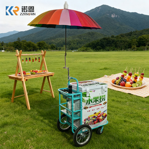 Carrito de Helados <span class=keywords><strong>El</strong></span>éctrico Portátil con Color Personalizado, Carrito de Helados Móvil con Sombrilla - Product Image 2