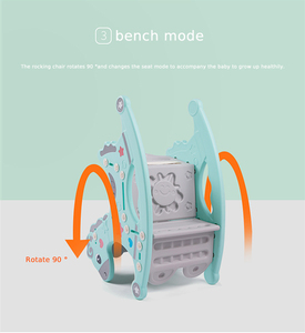Jouet cheval <span class=keywords><strong>à</strong></span> <span class=keywords><strong>bascule</strong></span> <span class=keywords><strong>licorne</strong></span> pour enfants jouet <span class=keywords><strong>à</strong></span> chevaucher pour aire de jeux polyvalente avec des animaux de dessins animés en plastique durable - Product Image 3