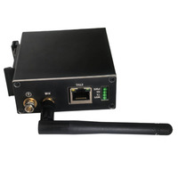 Comunicador Montado en Riel, Dispositivo de Conversión de Serial a WiFi/Ethernet, Protocolo Modbus Completo, Construcción Metálica para Uso Remoto