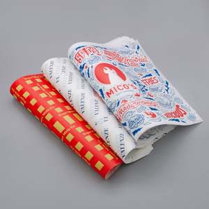 Custom Logo Printed Greaseproof Fluorescent Free Non Stick <b>Food</b> <b>Wrapping</b> 40g Baking <b>Paper</b> Greaseproof <b>Paper</b> - Product Image 3