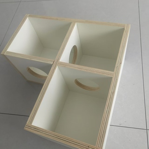 Hot Selling Natural Birch Wood Solid Waterproof Anti-odor Large Space <strong>Hamster</strong> <strong>Hide</strong> with Button Closure for Indoor Outdoor Use - Product Image 2