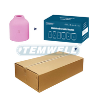 Buse en céramique d'alumine série TEMWELL 53N pour torche de soudage TIG WP17 WP18 WP20 WP24 WP25 WP26 à connexion rapide Hydrogène/Argon