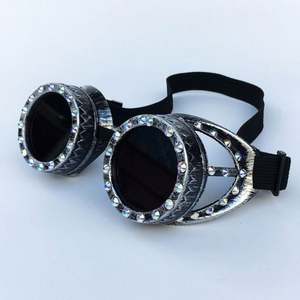 Nouvelles Lunettes Steampunk Diamantées Unisexe Style Rétro 2019 pour Cosplay DIY - Product Image 4