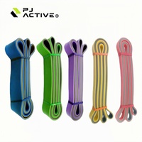 Juego de Bandas de Resistencia PINJIAN para Yoga, Elásticas, Resistentes, de Doble Capa, de TPE, para Ejercicios de Fuerza y Fitness