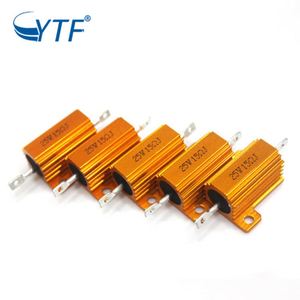 Resistore di Frenatura RX24 in Alluminio Dorato 25W 15R, Componente Elettrico ad Alta Potenza - Product Image 5