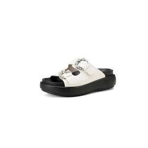 Fairy-style genuine leather slip-on casual one-piece <b>platform</b> stiletto <b>heel</b> women's shoes - Product Image 2