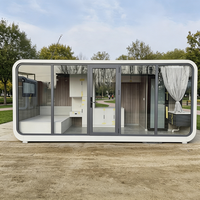 Maison capsule écologique préfabriquée moderne en conteneur, durable, installation facile, bureau, appartement, hôtel, villa, cube de 2,15 m