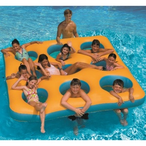 Piscine gonflable géante en PVC 228*228*38 CM pour 9 adultes ou enfants, pour la baignade en piscine, la plage, le jeu en plein air avec des amis - Product Image 3