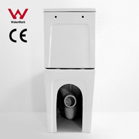 Filigrane CE mode sans bords, placard à eau, p-trap 180MM carré en céramique, toilettes en deux pièces