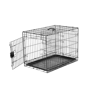 2023 New Selling Luxury Heavy Duty Iron Frame Collapsible Dog Cat Rabbit Puppy Folding <b>Crate</b> Push-Up Closure Sustainable Box - Product Image 1