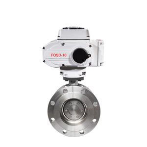 Válvula de cierre tipo DN150 de 6 pulgadas de alto rendimiento PN40 de acero inoxidable con doble brida y sello duro - Product Image 1