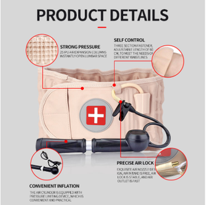 Vendita calda Spinale Air Trazione Physio Decompressione Posteriore Cintura Lombare Dolore Più Basso Gancio della Vita Del Corpo di Massaggio Lombare Trattore - Product Image 3