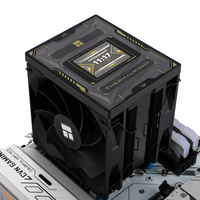 Refroidisseur d'air pour processeur Thermalright TL BA120 VISION BLACK avec écran LCD de 2,4 pouces pour Intel LGA1700 1200 et AMD AM5 AM4