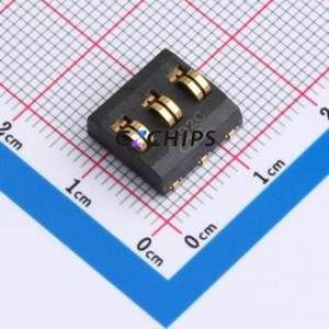 K11718-3P Button & Strip Battery <b>Connector</b> SMD <b>Connector</b> ( Operating Temperature: ) - Product Image 1