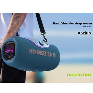 Hopestar a6club Màu Xanh Răng Âm Thanh Stereo Loa Siêu Trầm Hộp 200W Bass Không Dây <span class=keywords><strong>Mini</strong></span> Karaoke Loa Rạp Hát Tại Nhà Hệ Thống Âm Thanh - Product Image 5