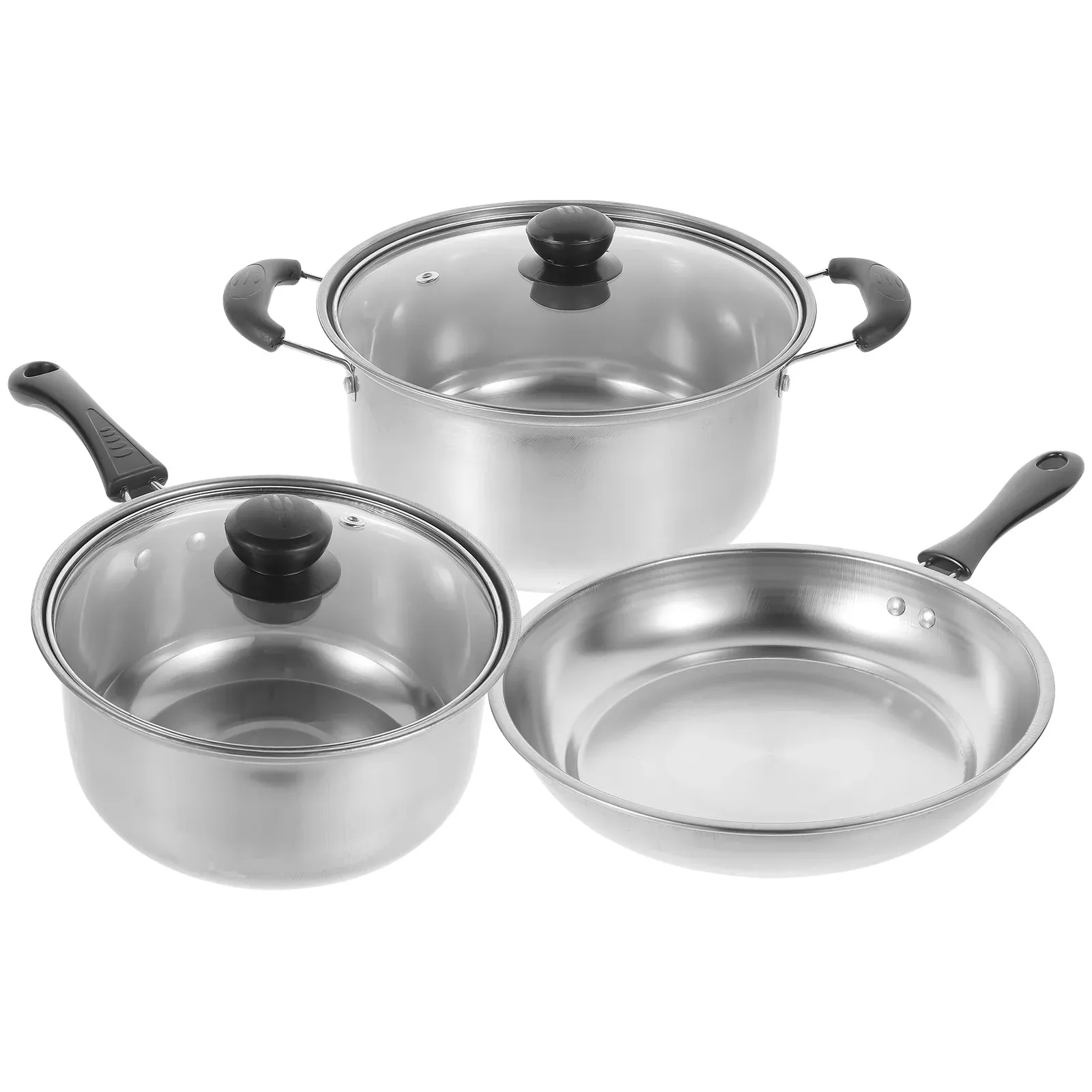 Commercio all'ingrosso della fabbrica di alta qualità da cucina pentole non-stick fondo padella Stockpot 401 acciaio inox lucido latte pentola