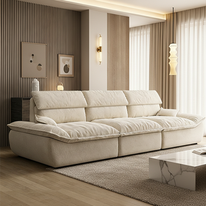 Modern Genuine Leather Convertible Corner <strong>Sofa</strong> Set Stylish Fabric <strong>Foam</strong> Filling Soft Comfortable <strong>Sofa</strong> Made Foshan China Top - Product Image 1