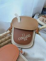 Kawaii Mini porte-monnaie sacs à main cadeaux thé au lait cuir PU enfants petits sacs pour tout-petits filles sac à bandoulière