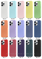 Coque de téléphone en silicone liquide rose, bleue, noire antichoc pour iPhone 17, 16, 15, 14, 13, Xr – Étui souple en silicone noir pour smartphone – Vente en gros