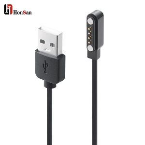 Cáp sạc đồng hồ thông minh 2Pin 4Pin Bộ sạc từ tính di động có cáp sạc USB cho đồng hồ thể dục cho máy ép trái cây còn hàng - Product Image 2