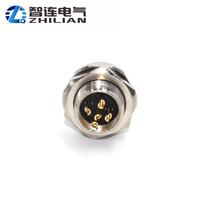 M12 amphenol ip67 aire plug PCB 4pin conector de metal