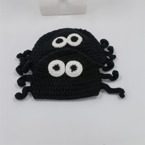 Gorro Unisex para Niños Hecho a Mano con Bordado 3D en Crochet, 100% Acrílico |   Diseño de animales lindos dibujados a mano, ajuste adaptable, uso diario al aire libre, bajo costo - Product Image 3