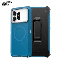 Pour Samsung S27 Series – Coque de téléphone antichoc robuste 3-en-1 avec clip pour S27 Ultra – Vente en gros
