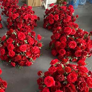 M-FB229 Wholesale rose centerpiece flower <b>ball</b> red flower arrangement <b>ball</b> wedding centerpieces flower <b>ball</b> for wedding decor - Product Image 1