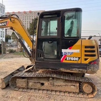 Machinerie d'excavation Sany à vendre, excavatrice d'occasion, machinerie de construction, équipement Sany60Excavator