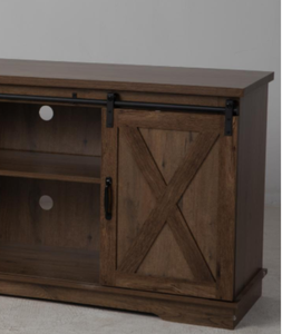 Moderno stile fattoria <span class=keywords><strong>LED</strong></span> <span class=keywords><strong>TV</strong></span> elettrica Stand scorrevole X <span class=keywords><strong>porta</strong></span> fienile Design grige lavate <span class=keywords><strong>pannello</strong></span> di legno per soggiorno mobili X-fienile - Product Image 3