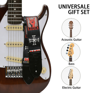 Tali Gitar Tipe <span class=keywords><strong>Pickup</strong></span> Ramah Lingkungan dari Kulit (Serat Karbon & Plastik) Tahan Air dan Awet dengan Pengunci East Lock untuk Gitar Akustik/Elektrik Bass - Product Image 4