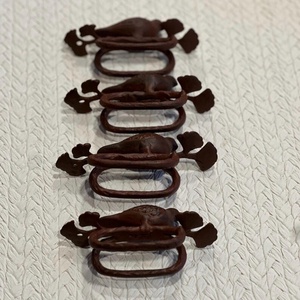 Anneaux de serviette vintage en forme d'oiseau, décoration de table rustique style forêt, porte-serviettes inspirés de la nature, pour salle à manger style ferme et cottagecore - Product Image 5