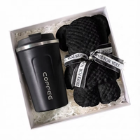 Coffret Cadeau d'Entreprise Premium Personnalisé 2 Pièces : Tasse à Café Blanche, Serviette Douce et Ours en Peluche – Idéal pour les Cadeaux de Noël et de Fêtes