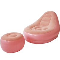 Grand siège de chaise longue pliable en PVC Canapé gigogne gonflable Canapé d'extérieur sectionnel paresseux