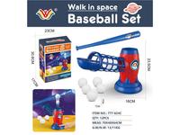 Unisex Kleinkinder Baseball Sport Outdoor Spielzeugball-Sets Flexibler Plastik-Baseballschläger Rechtshändiges Trainingsgerät für Kinder