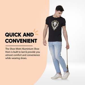 Cuchara para Zapatos de Aluminio con Diseño de Cabeza de Caballo, Mango Largo, Metálica, para Facilitar el Calzado, Duradera, Resistente al Óxido, Diseño Ergonómico - Product Image 4