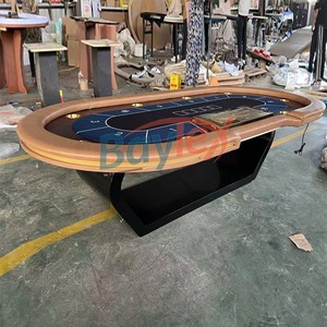 Bàn chơi poker chuyên nghiệp & tùy chỉnh giá rẻ của Trung Quốc, bàn chơi poker cao cấp RFID dành cho 10 người chơi với đèn LED - Product Image 4